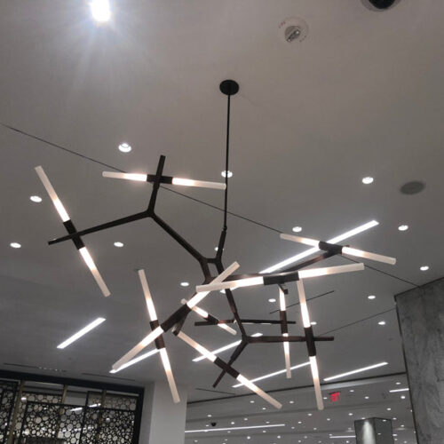 Modern Glass Pendant Light for Living Room