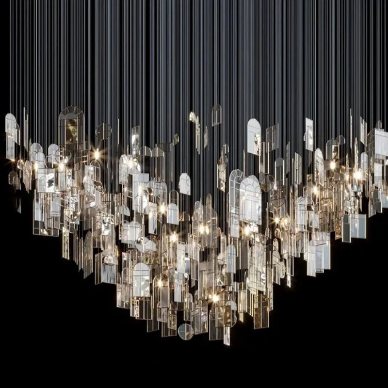 Custom Hotel Lobby Large Project Led Luxury Chandelier