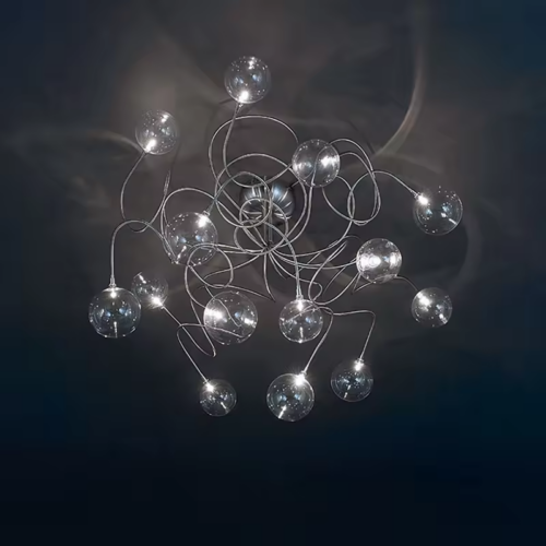 Modern Luxury Smoke Grey Glass Ball Pendant Light