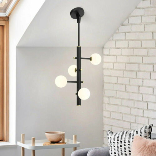 Nordic Glass Ball Pendant Light for Restaurant Art Decor