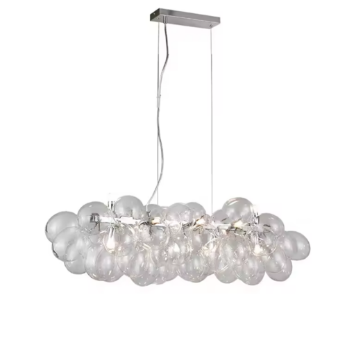 Designer Nordic Transparent Blown Bubble Ball Pendant Light