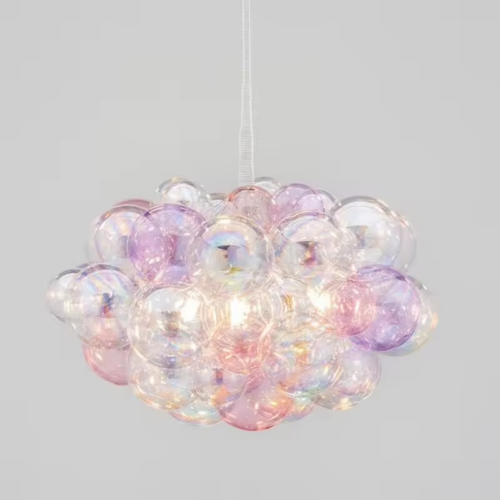 Designer Nordic Transparent Blown Bubble Ball Pendant Light