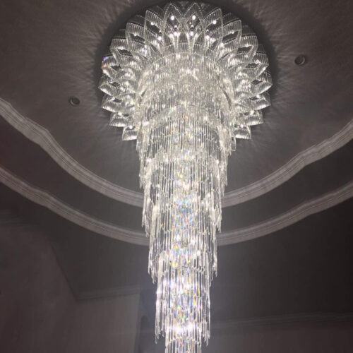 Custom Large Wedding Hotel Lobby Luxury K9 Crystal Chandelier