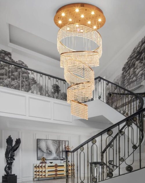 Staircase Villa Ceiling Hanging Luxury Chandelier