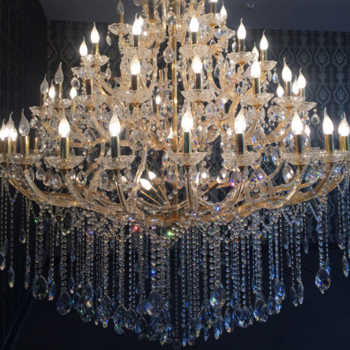 Vintage Luxury Classic Crystal Pendant Light For Hotel Lobby Project