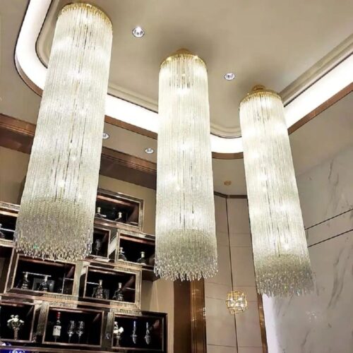 Custom Large Wedding Hotel Lobby Luxury K9 Crystal Chandelier