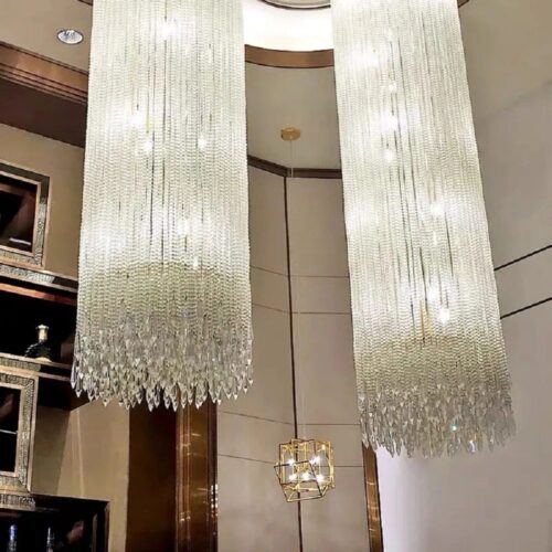 Custom Large Wedding Hotel Lobby Luxury K9 Crystal Chandelier