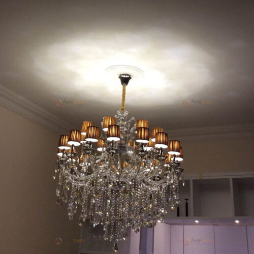 Vintage Luxury Classic Crystal Pendant Light For Hotel Lobby Project