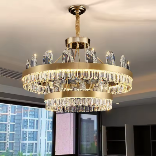 Villa Retest Building Living Room Crystal Chandelier