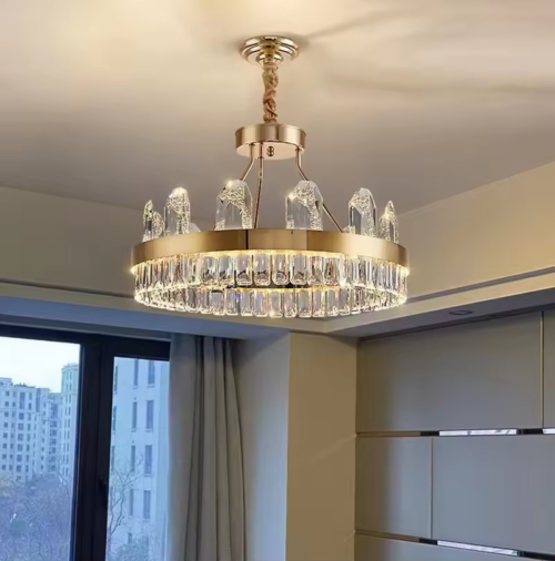 Villa Retest Building Living Room Crystal Chandelier