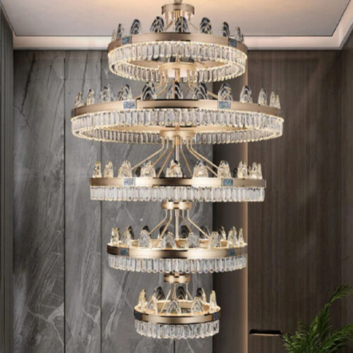 Villa Retest Building Living Room Crystal Chandelier