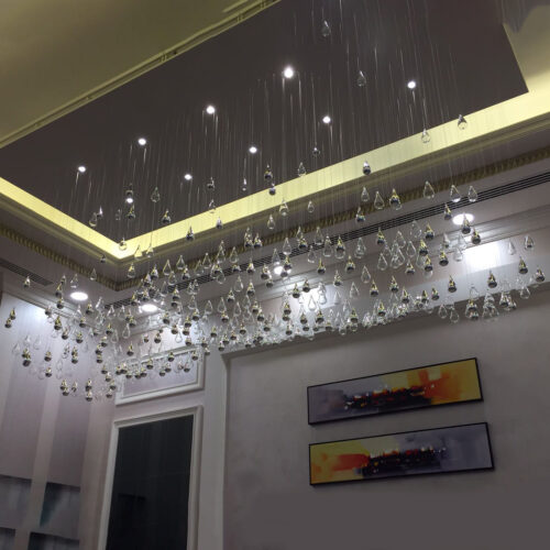 Luxury Crystal Ceiling Light for Foyer and Hotel