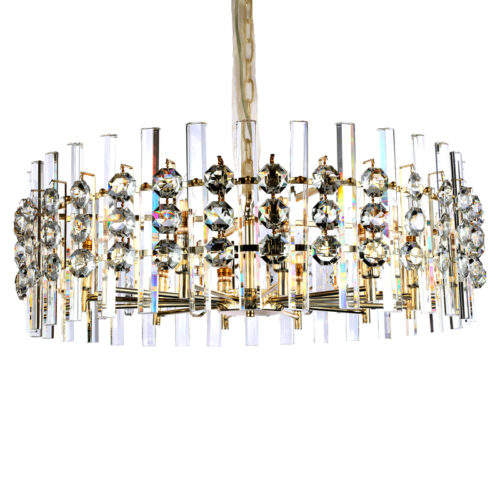 Illuminate your living room with luxury using a K9 crystal chandelier.