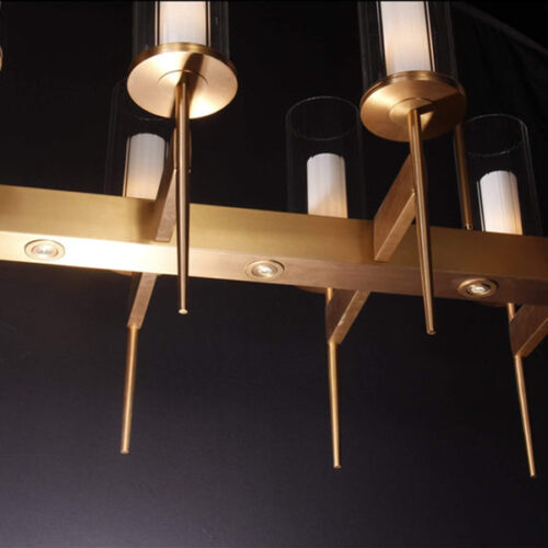 Enhance your restaurant ambiance with a luxurious hanging pendant light.