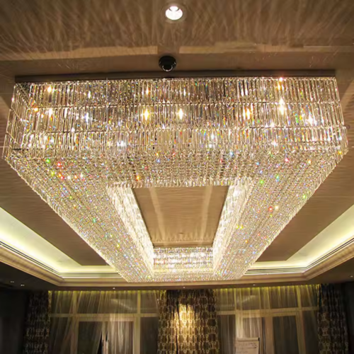 Hotel Lobby Decorative Luxury Nordic Crystal Ceiling Light