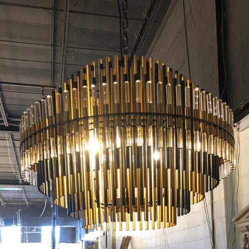 Illuminate your space with our modern gold luxury pendant light.