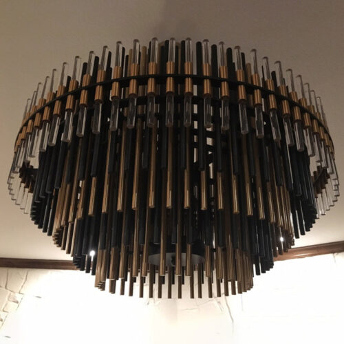 Illuminate your space with our modern gold luxury pendant light.