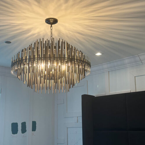 Illuminate your space with our modern gold luxury pendant light.