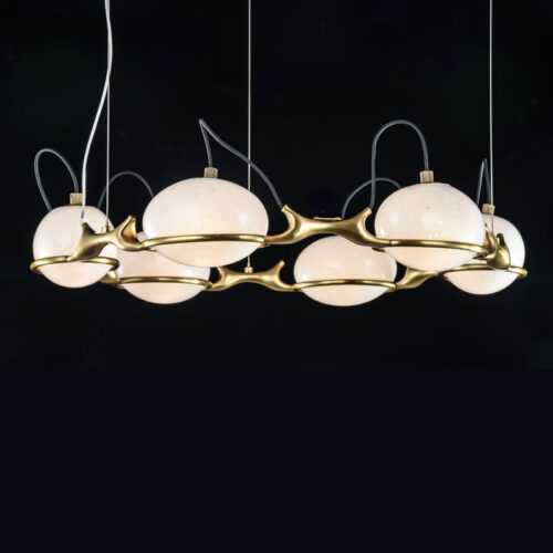 Large Modern Luxury Glass Chandelier Pendant Lights for Living Room