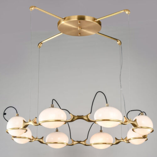 Large Modern Luxury Glass Chandelier Pendant Lights for Living Room