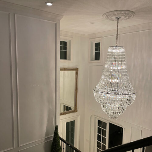 Illuminate your home with a modern luxury chandelier.