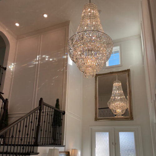 Illuminate your home with a modern luxury chandelier.