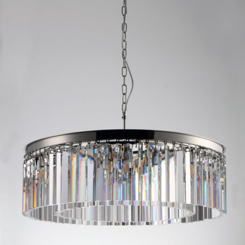 Elevate your living room with our modern luxury crystal chandelier.