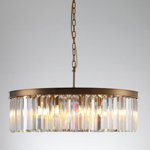 Elevate your living room with our modern luxury crystal chandelier.