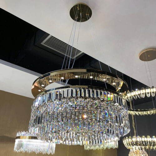 Nordic Modern Style K9 Crystal Pendant Luxury Chandelier Light