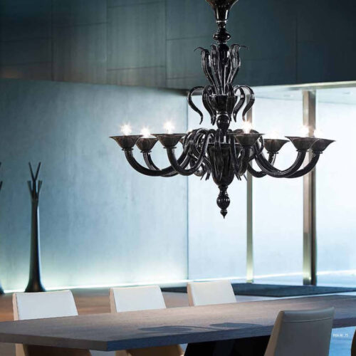 Modern Italian Style Blue Art Design Chandelier