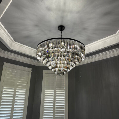 Nordic Modern Round Crystal Chandeliers Pendant Lights