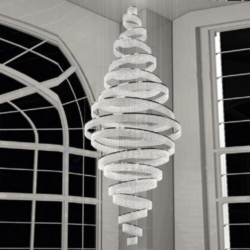 Hotel Living Room Modern Luxury Ring K9 Crystal Chandelier