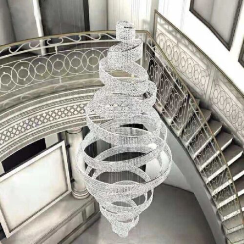 Hotel Living Room Modern Luxury Ring K9 Crystal Chandelier