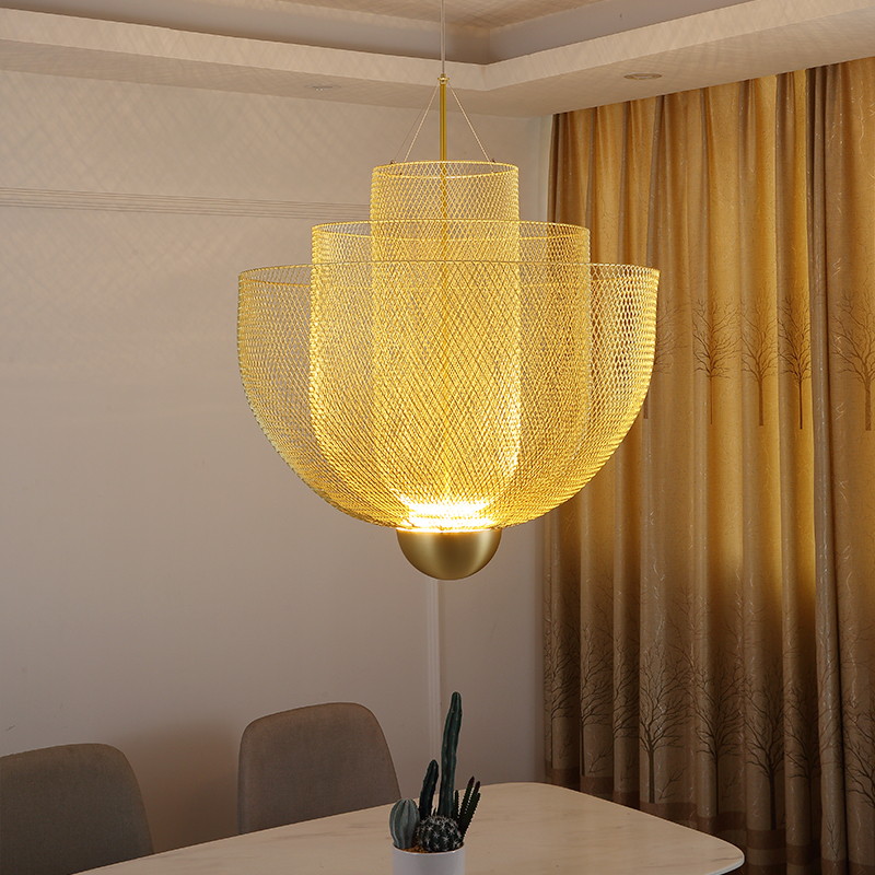 Modern Gold LED Chandelier Pendant Lights for Dining Room, Restaurant, and Bar