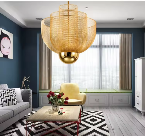 Modern Gold LED Chandelier Pendant Lights for Dining Room, Restaurant, and Bar