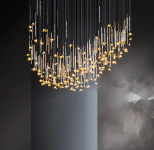 Luxury Modern Indoor Glass Flowers Chandelier