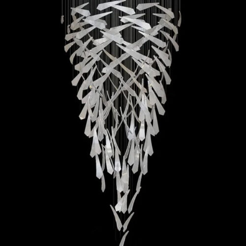 Factory Lighting Bespoke Glass Modern Design Project Chandelier