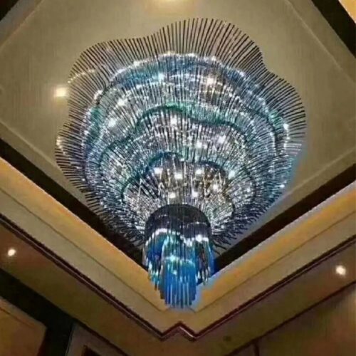 Custom Luxury Indoor Wedding Glass Ceiling Chandelier