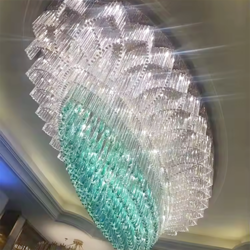 Custom Luxury Indoor Wedding Glass Ceiling Chandelier