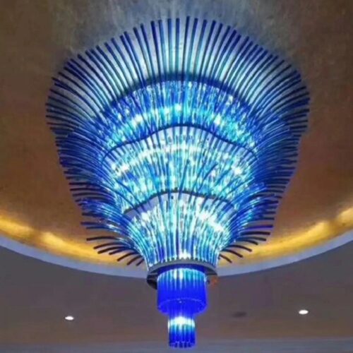 Custom Luxury Indoor Wedding Glass Ceiling Chandelier