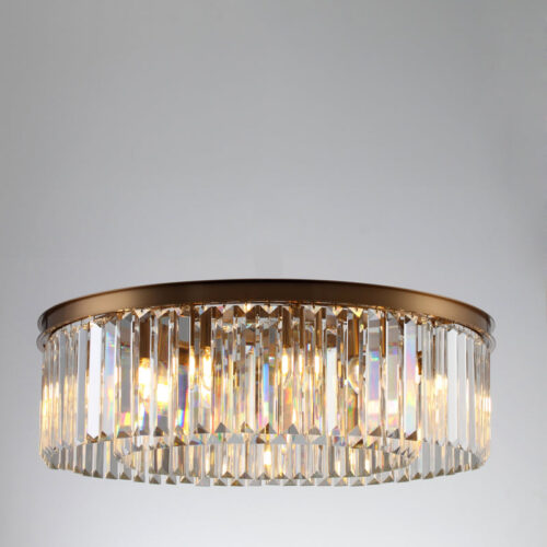 Discover elegance with our round modern K9 crystal chandelier.