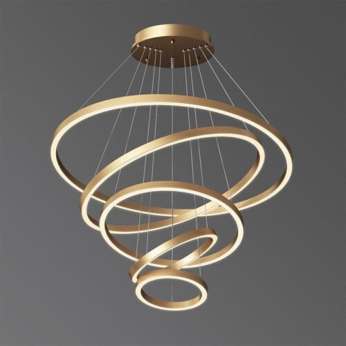 Contemporary Round Stainless Steel Pendant Light