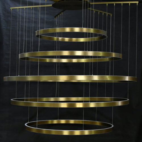 Contemporary Round Stainless Steel Pendant Light