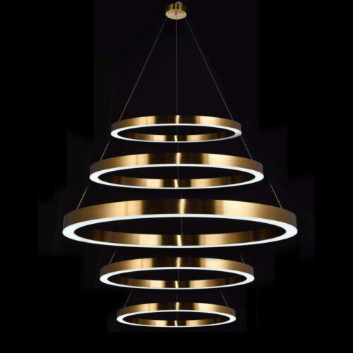 Contemporary Round Stainless Steel Pendant Light