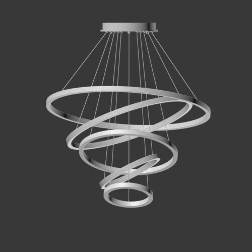 Contemporary Round Stainless Steel Pendant Light