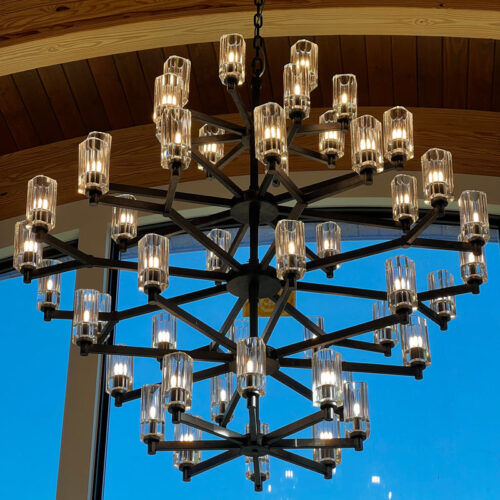 Modern K9 Crystal Chandelier for Kitchen Decor