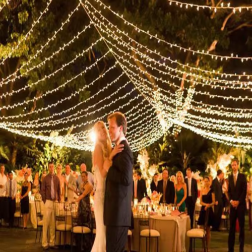 Enchanting Wedding Fairy Light Curtain Waterfall Lights