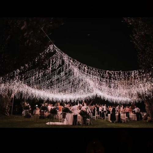 Enchanting Wedding Fairy Light Curtain Waterfall Lights