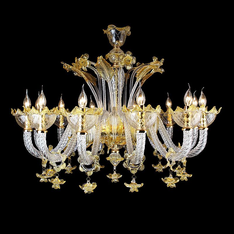 Elegant Murano Glass Chandelier for Upscale Restaurants