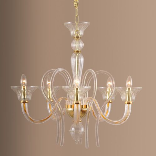 Elegant Murano Glass Chandelier for Retail Spaces